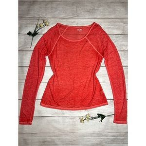 Mudd Round Neckline Long Sleeve Top